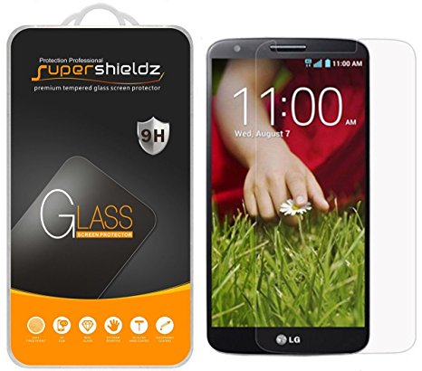 [2-Pack] Supershieldz for LG G2 Tempered Glass Screen Protector, Anti-Scratch, Anti-Fingerprint, Bubble Free, Lifetime Replacement Warranty