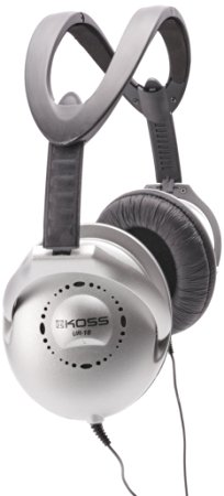 Koss UR18 Collapsible Home Headphones Silver Finish with 3.5mm Jack