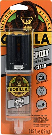 Gorilla Epoxy, .85 oz., Clear