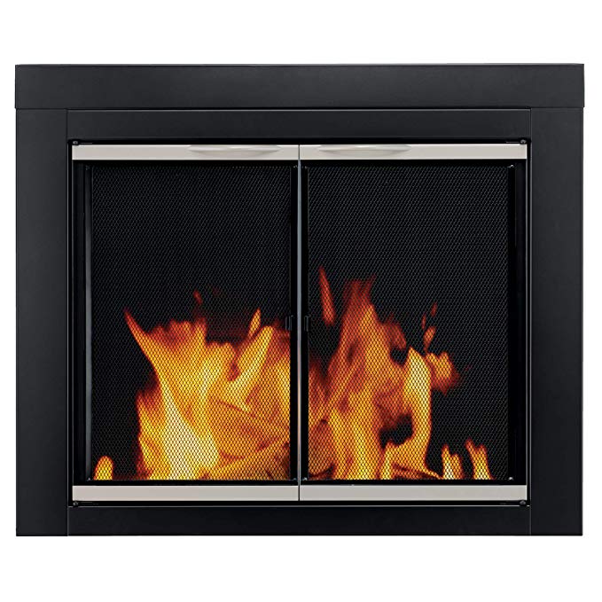 Pleasant Hearth AP-1131 Alsip Fireplace Glass Door, Medium