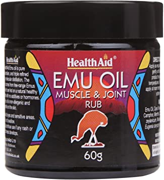 HealthAid Emu Oil - Muscle & Joint Rub Cream 60ml