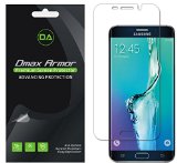 Samsung Galaxy S6 Edge Plus  S6 Edge Screen Protector Dmax Armor Full Screen Coverage Edge to Edge Anti-Bubble High Definition Clear Shield - Lifetime Replacements Warranty-2-Pack Retail Packaging