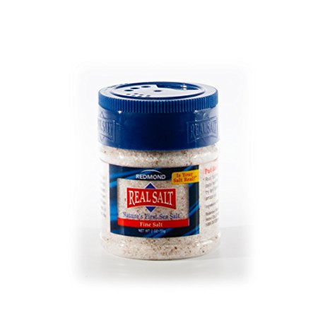 Redmond Real Salt, Nature's First Sea Salt, Fine Salt, 2 Ounce Shaker (1 Pack)