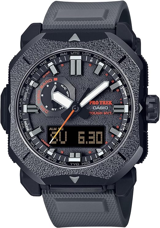 Casio Men's Analog-Digital Tough Solar Watch with Resin Strap PRW6900BF-1