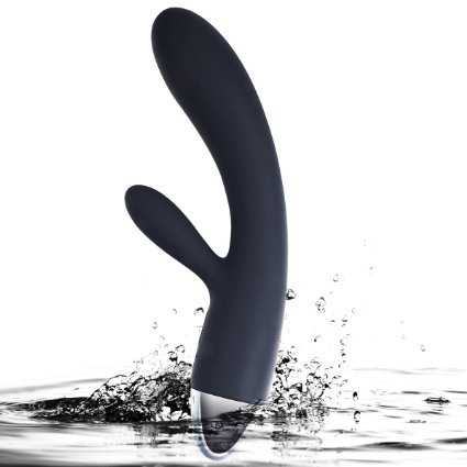 SVAKOM Alice 100% Waterproof Intelligent Rechargeable G-spot Rabbit Vibrator (Black) .