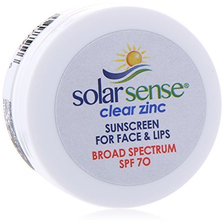 Solar Sense Clear Zinc SPF 70 Cream For Face  (Carded Jar), 0.5 Ounce Unit