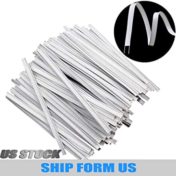 100PCS Plastic Nose Wire for Mask, Double Wire Nose Bridge Strips, 10CM Flat Nose Mask Wire Clips Plastic Strips Straps for Face DIY Making Handmade Crafting (100)