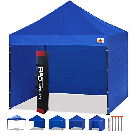 ABCCANOPY Patio 3x3 Gazebo Fully Waterproof Heavy Duty Pop Up Gazebo With Walls  HandBag (blue)