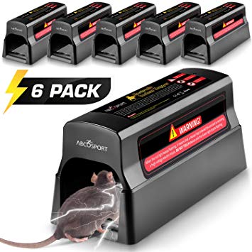 Abco Tech Electronic Humane Rodent Zapper - Effective Mouse Trap Killer for Rats, Mice – No Poison Use - 7000v Shock Instant Exterminator – Safe, Mess-Free & Non-Toxic That Works {New & Upgraded} (6)
