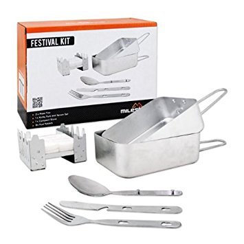 Milestone Camping Festival Cooking Mess Set - Silver