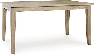 Signature Design by Ashley Gleanville Contemporary Dining Table, Light Brown