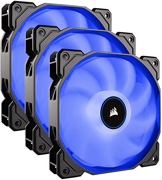 Corsair CO-9050084-WW Af120 LED Low Noise Cooling Fan Triple Pack - Blue Cooling