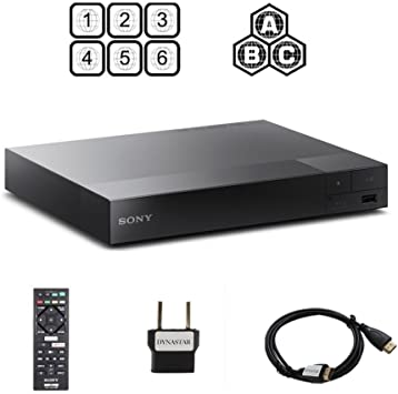 Sony BDP-S1700 Multi Region Blu-ray DVD, Region Free Player 110-240 volts, HDMI Cable & Dynastar Plug Adapter Package Smart / Region Free