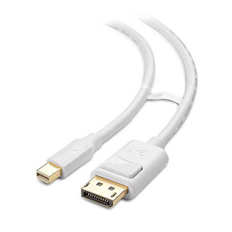 Cable Matters Mini DisplayPort to DisplayPort Cable (Mini DP to DP) in White 15 Feet - Thunderbolt | Thunderbolt 2 Port Compatible