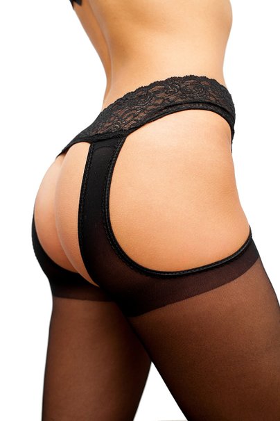 Suspender Tights Mock Stockings Garter Belt Pantyhose Veneziana Sexy Strip
