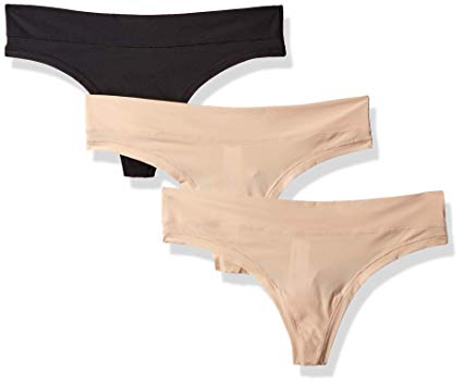 Amazon Brand - Mae Women's 3 Pack Perfect Fit Thong Underwear