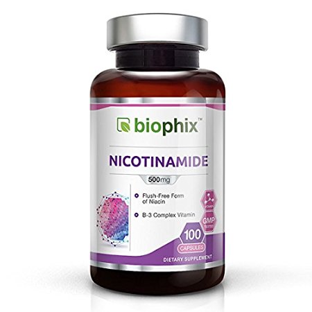 biophix Vitamin B-3 Flush Free Nicotinamide 500 mg 100 Caps