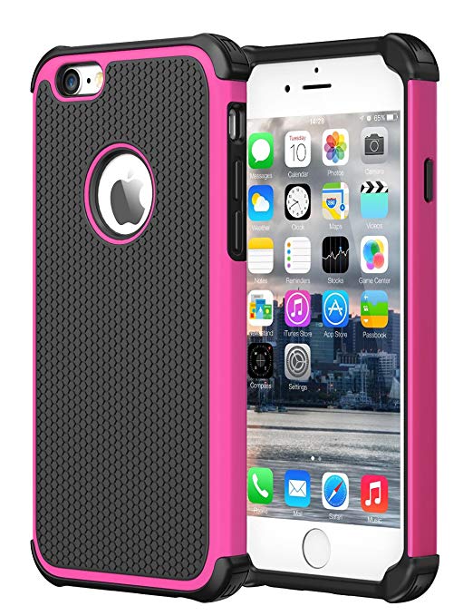 iPhone 6 Case,iPhone 6S Case, CHTech Double Durable Shockproof Case for Apple iPhone 6/6S 4.7 inch (Rose)