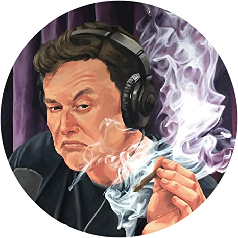 Elon Musk Smoking Joe Rogan Show Podcast Sticker Phone Case Bumper Decal