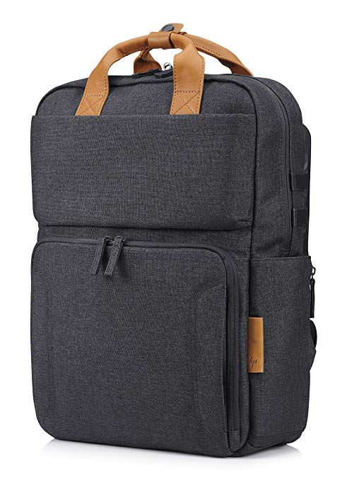 HP Envy Urban Briefcase for 15.6-Inch Laptops with Shoulder Strap and RFID Blocking Pockets (Gray)