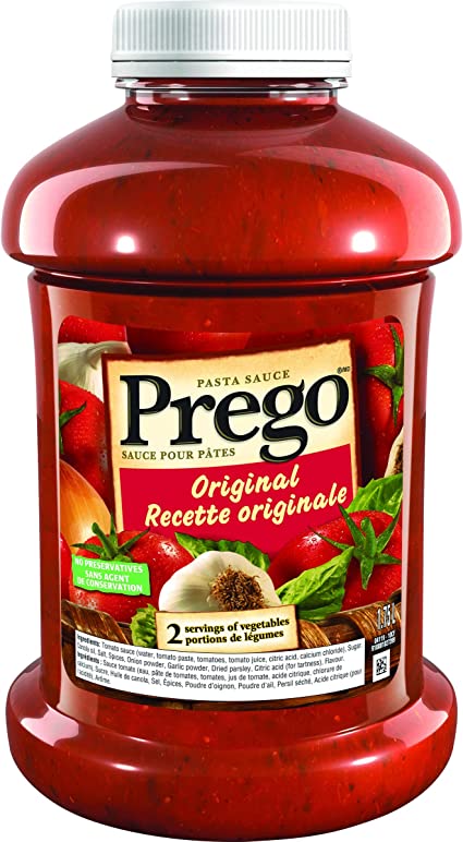 Prego Original Pasta Sauce, 1.75 Liter Bottle
