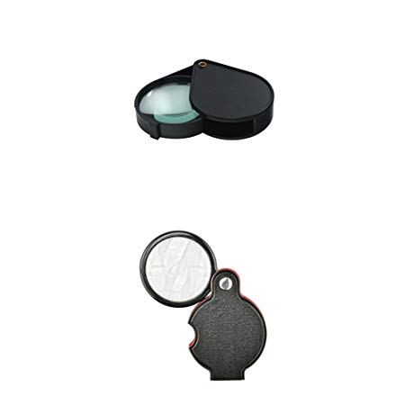 SE MH7015 4x Folding Pocket Magnifier with 5x Folding Pocket Magnifier