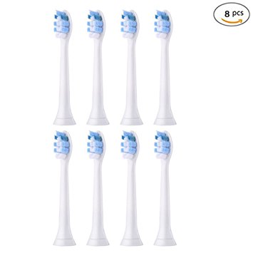 Genkent Replacement Toothrbush Heads For Philips Sonicare HX9034 Pro Results Plaque Control Brush Head (8 pcs)