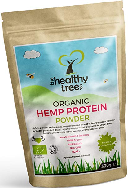 Organic Hemp Protein Powder - Harvested in Europe - High in Protein, Omega-3, Amino Acids and Magnesium - Pure Vegan Protein Powder by TheHealthyTree Company