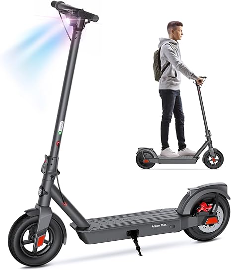 SISIGAD Electric Scooter Adults Peak 500W, 3 Gears,15/20/30 Miles Long Range Scooter Electric for Adults, 8.5"/10" Solid Tires,19 MPH Fast Max Speed Commuting E-Scooter with Double Braking System