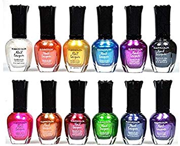 Kleancolor 12-pc Nail Polish Set (2 SET, Metallic)