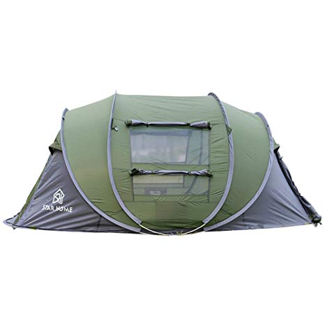 SKYLINK Pop Up Automatic Tent for Camping 4 Person Outdoor Instant Tent Family Pop Up Tent for Beach Cabana