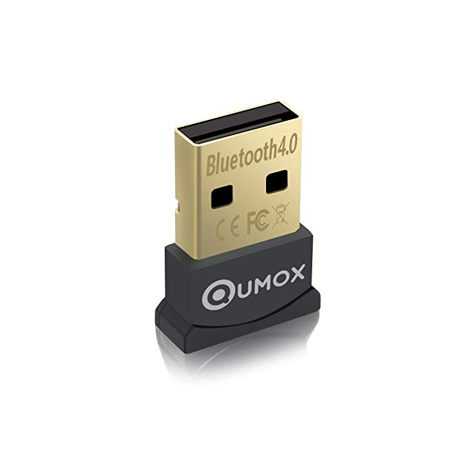 Qumox Bluetooth 4.0 USB Adapter / Dongle , Bluetooth Transmitter and Receiver For Windows 10 / 8.1 / 8 / 7 / Vista, Plug and Play compatible Windows 7 and above