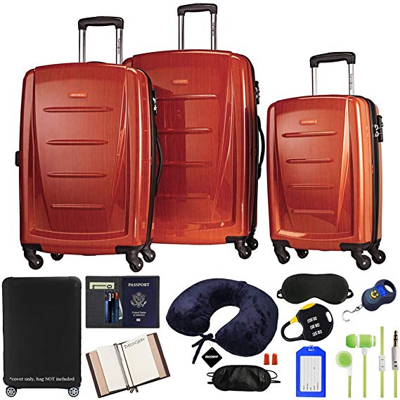 Samsonite Winfield 2 Fashion 3-Piece Spinner Set with Luggage Accessory Kit