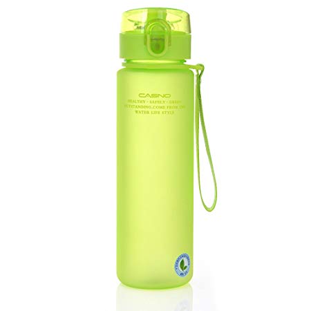 GTI 14oz & 19oz Sports Water Bottle, BPA-Free Wide Mouth Drink Bottles for Kids with Leak Proof Flip Top Lid Eco-Friendly Plastic Tritan Sports Bottle for Outdoor Running Camping