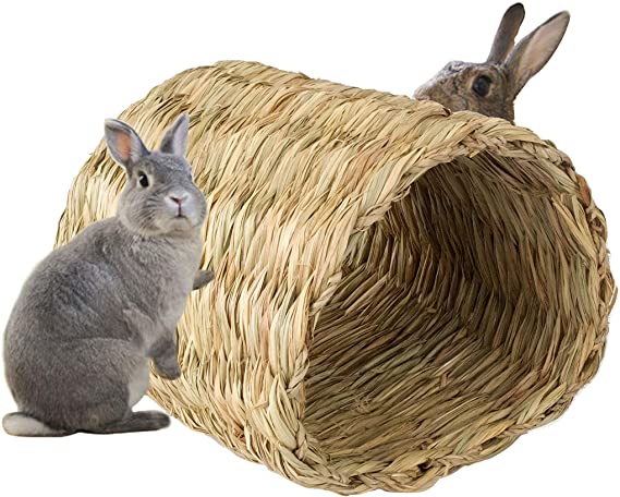 Made Terra Straw Hutch for Rabbit, Bunny and Small Animal | Outdoor Home