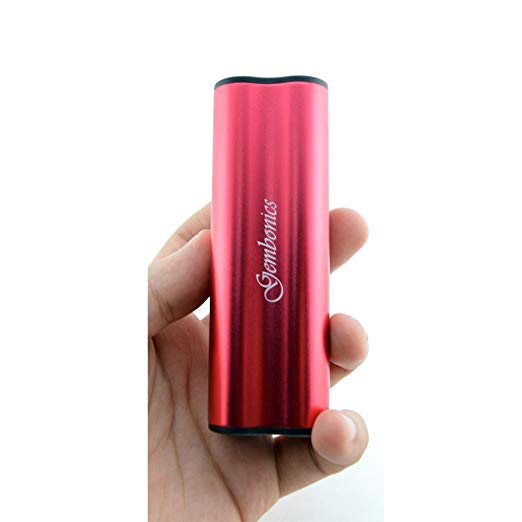 Gembonics 10000mAh Dual USB Portable Power Bank External Battery Charger for iPhone iPad Samsung Galaxy HTC ONE Smartphone Tablets Pc Bluetooth Speakers and more (Red)