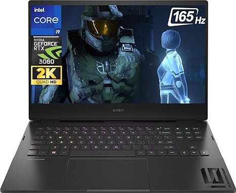 HP 2023 Newest OMEN Gaming Laptop, 16.1" QHD 165Hz Display, Intel Core i9 12900H up to 5GHz, NVIDIA GeForce RTX 3060, 64GB DDR5 RAM, 1TB SSD, Wi-Fi 6E, Bluetooth, Backlit Keyboard, Windows 11 Home