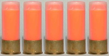 Ultimate Arms Gear Pro Pack Of 5 Inert 12 GA 12GA Gauge Shotgun Orange Safety Trainer Cartridge Dummy Ammunition Ammo Shell Rounds with Brass Case