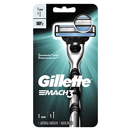 Gillette Mach3 Men's Razor with 1 Razor Blade Refill, Mens Razors / Blades