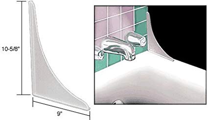 CRL Flat Profile Tub Splash Guards - Package