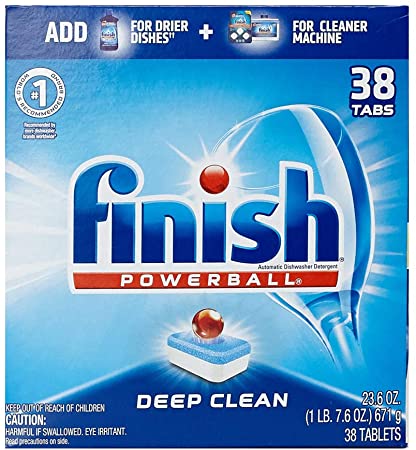 Finish - All in 1-38ct - Dishwasher Detergent - Powerball - Dishwashing Tablets - Dish Tabs - Deep Clean - Fresh Scent