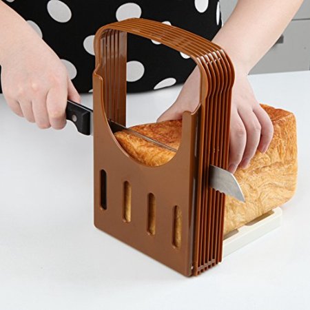 OUMOSI Japan Toast Bread Cheese Slicing Cutting Guide Holder ABS&Resin Bread Cutting Rack with Board Sliced Bread Guide Holding Rack