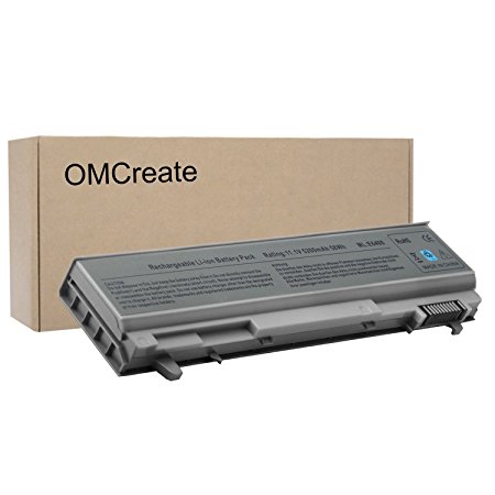 OMCreate Laptop Battery for Dell Latitude E6400 E6410 E6500 E6510 / Precision M4400, fits P/N PT434 W1193 KY265 312-0748- 12 Months Warranty