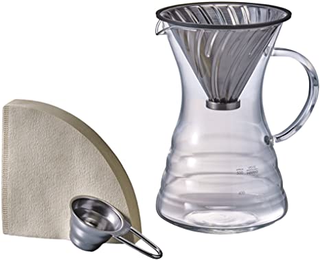 HARIO VPD-02HSV V60 Pour Over Decanter, One Size, Silver