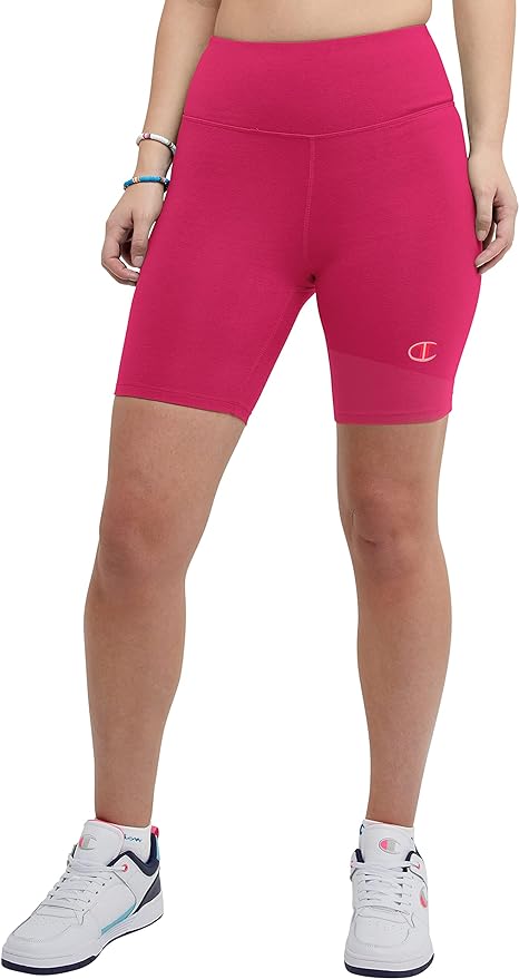 Champion Women's Bike Shorts, Authentic, Moisture Wicking, Bikers Shorts for Women, 7" (Plus Size Available)