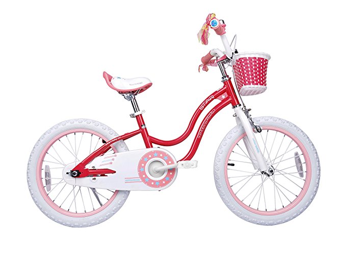 Royalbaby Stargirl Girl's Bike with Training Wheels and Basket, Perfect Gift for Kids. 12-14-16-18 inch wheels, Pink or Blue