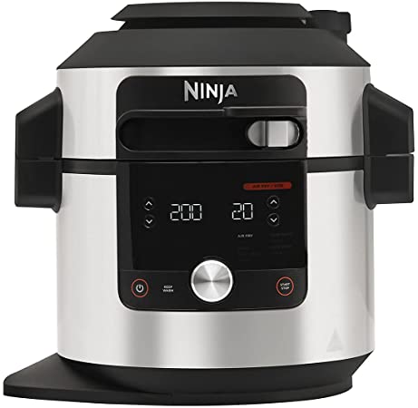 NINJA Foodi MAX 14-in-1 SmartLid Multi-Cooker 7.5L [OL650UK] Pressure Cooker, Air Fryer