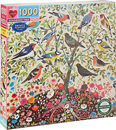 eeBoo Songbirds Tree 1000 Piece Puzzle, 1 EA