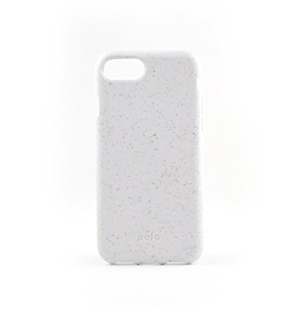 Pela ECO SERIES - Compostable, Zero-Waste, Drop Absorption & Scratch Protective iPhone Plus case (fits all Plus models) - White