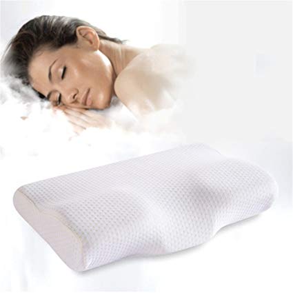 JOYBUY Butterfly Shaped Ergonomic Memory Pillows Slow Rebound Memory Foam Pillow Cervical Pillows,Neck and Shoulder Support